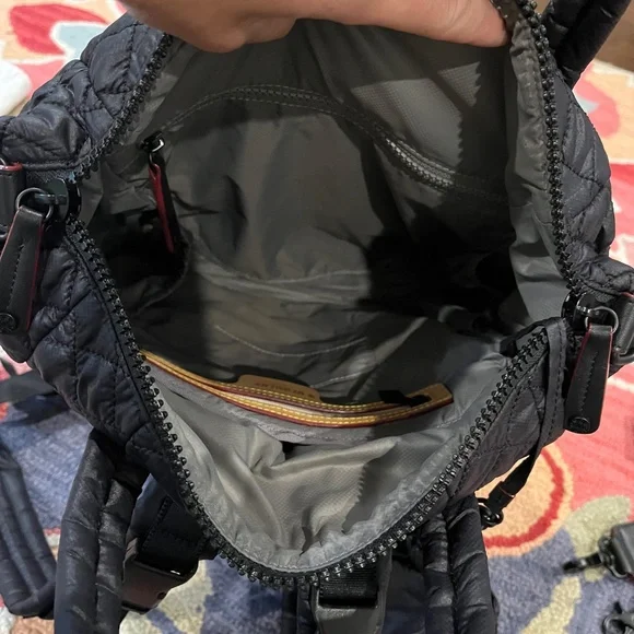 MZ Wallace Small Metro Utility Backpack Black - Picture 4 of 5